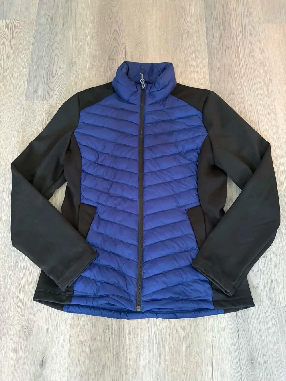 32 Degrees Heat Hybrid Quilted Puffer Jacket Zip Up Activewear Utilitycore S - Picture 2 of 4